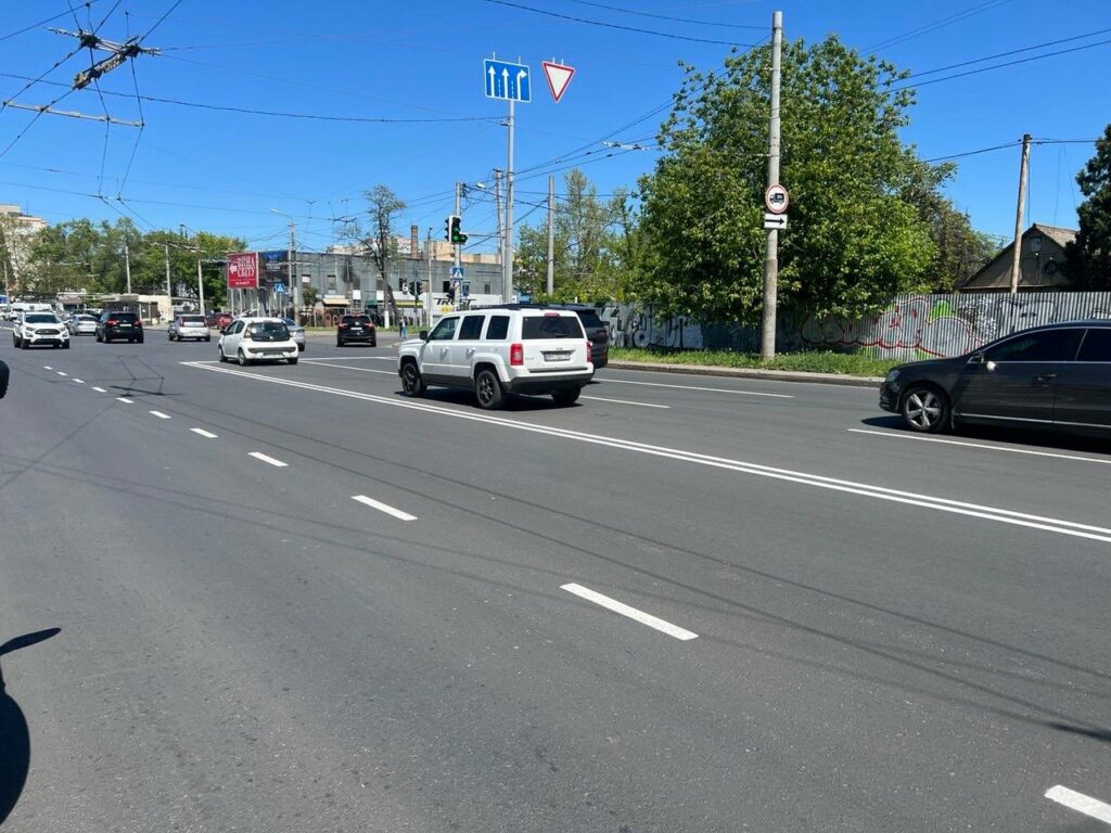 В Одесі оновили дорожню розмітку на чотирьох жвавих локаціях В Одессе обновили дорожную разметку на четырех оживленных локациях