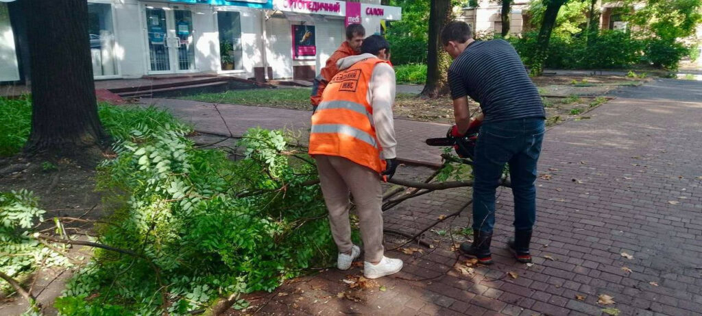 Унаслідок шторму в Одесі впало 20 дерев: комунальники ліквідовують наслідки Унаслідок шторму в Одесі впало 20 дерев: комунальники ліквідовують наслідки