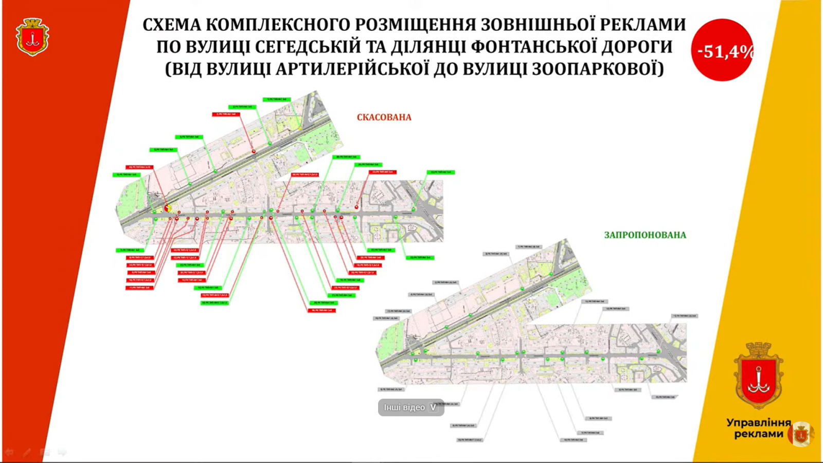 В Одесі на двох магістралях майже вдвічі скоротять кількість білбордів В Одесі на двох магістралях майже вдвічі скоротять кількість білбордів