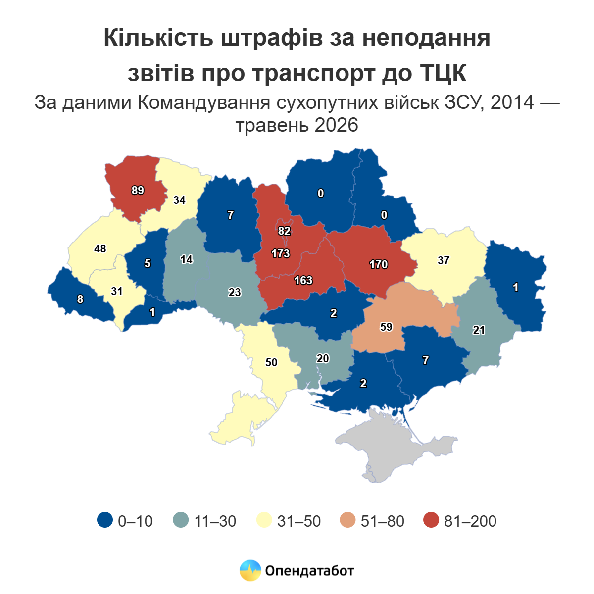 В Одесской области с 2014 года вынесли 50 постановлений за непредоставление бизнесом данных о транспорте в ТЦК В Одесской области с 2014 года вынесли 50 постановлений за непредоставление бизнесом данных о транспорте в ТЦК